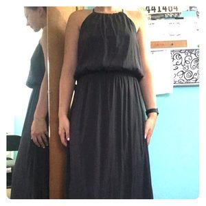 Grey dress with lace back